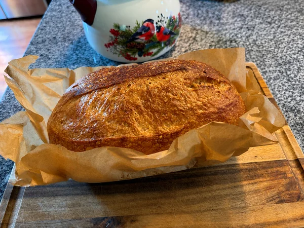 A little piece of everyday life at home: one of my sourdough loaves